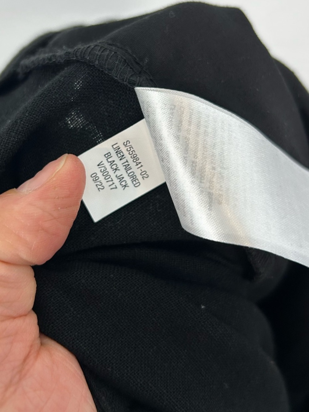 Old Navy Linen Tailored Pants Size Medium in Black Jack - Picture 4 of 6